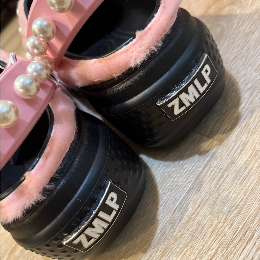 NWT Crocs x Zanmang Loopy Stomp Clog Pink Unisex Platform M7 W9 - Picture 5 of 9